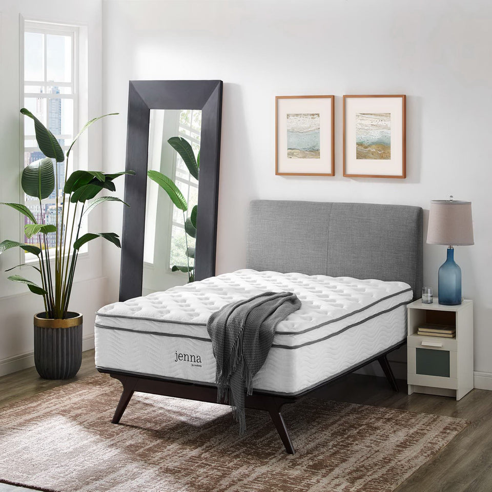 Jenna 14" Innerspring and Foam Twin Mattress by Modway