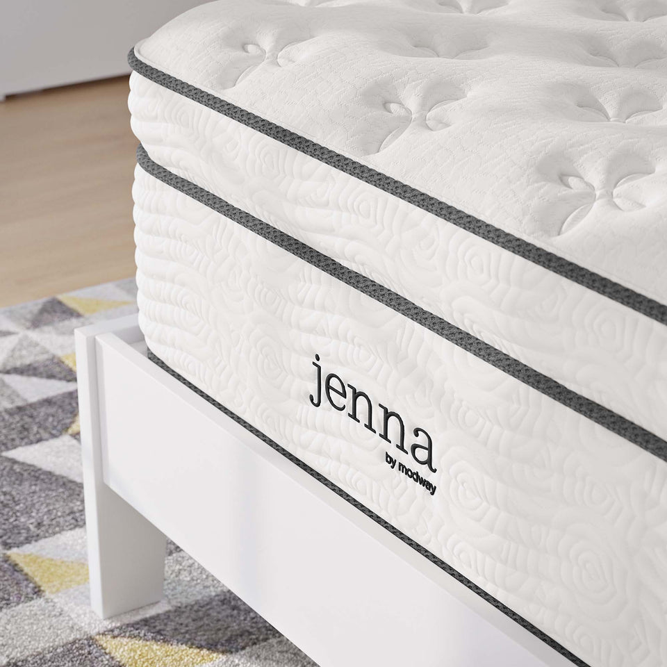 Jenna 14" Innerspring and Foam Twin Mattress by Modway