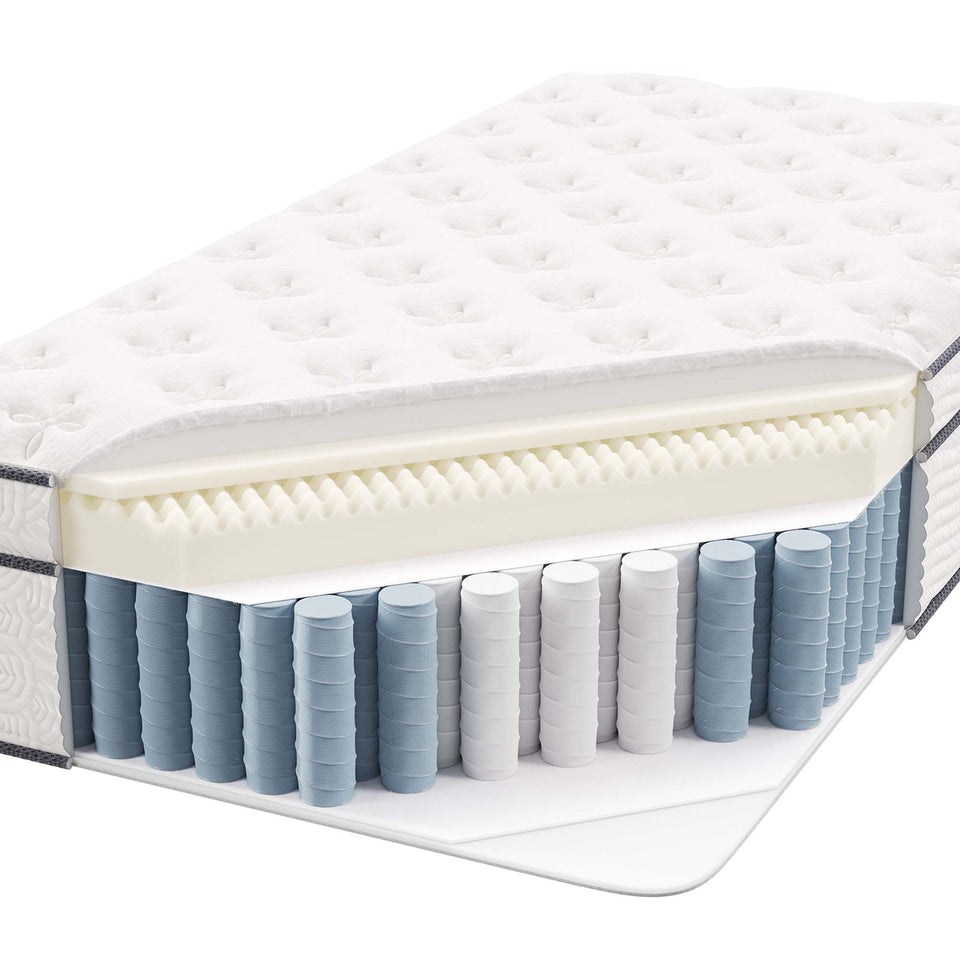 Jenna 14" Innerspring and Foam Twin Mattress by Modway