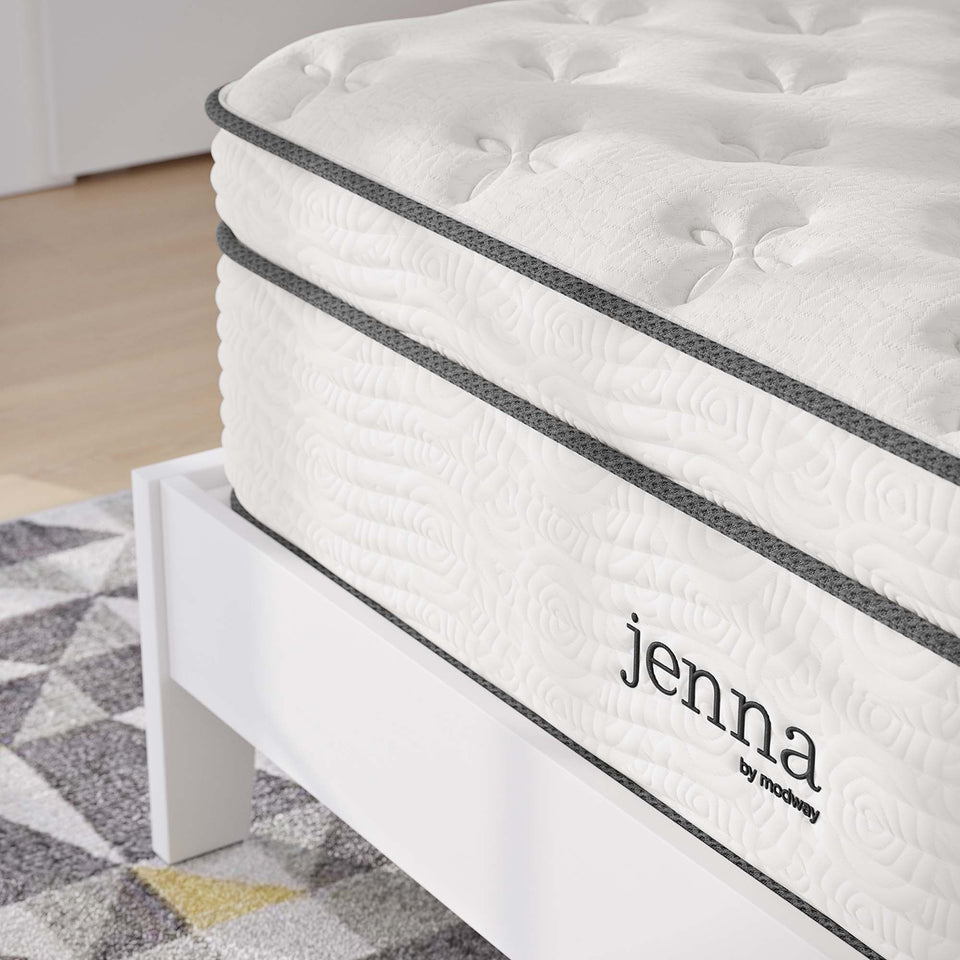 Jenna 14" Innerspring and Foam Full Mattress by Modway