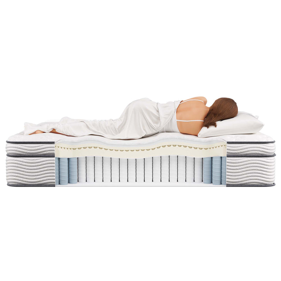 Jenna 14" Innerspring and Foam Queen Mattress by Modway