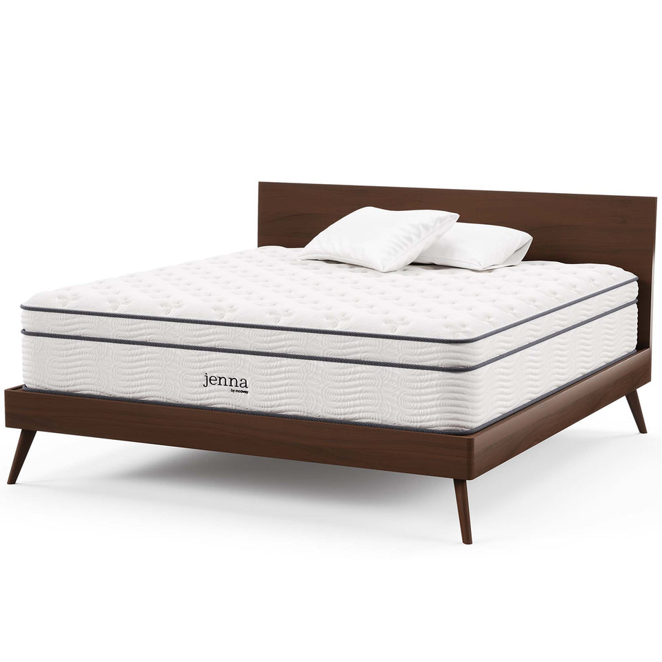 Jenna 14" Innerspring and Foam California King Mattress by Modway