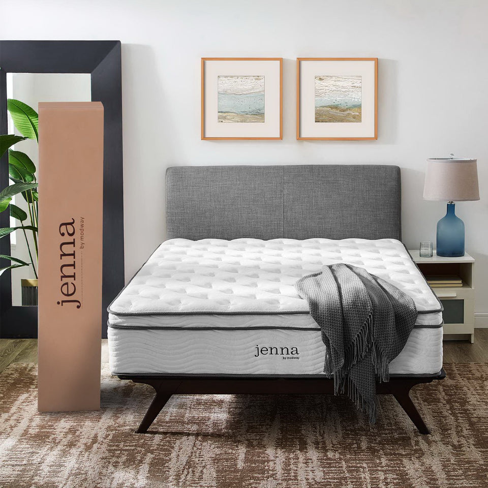 Jenna 14" Innerspring and Foam California King Mattress by Modway