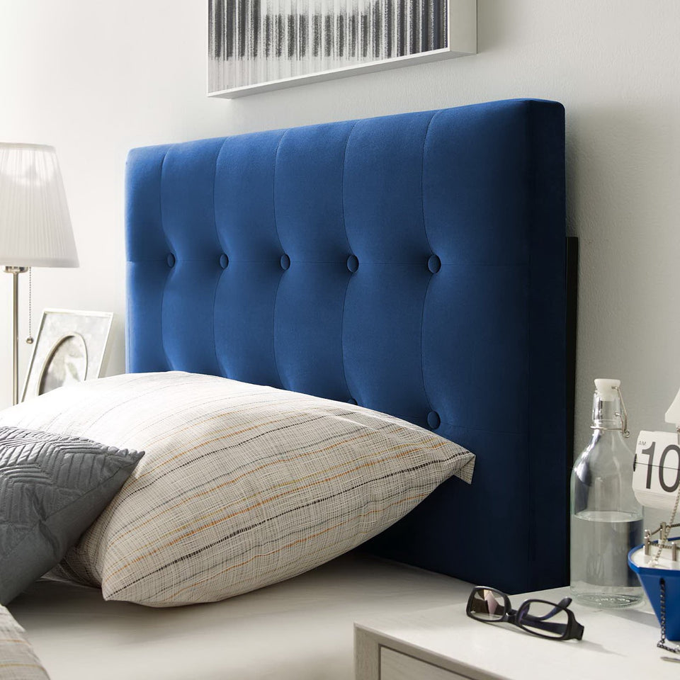 Emily Biscuit Tufted Performance Velvet Twin Headboard by Modway