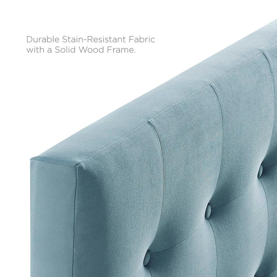 Emily Biscuit Tufted Performance Velvet Queen Headboard by Modway