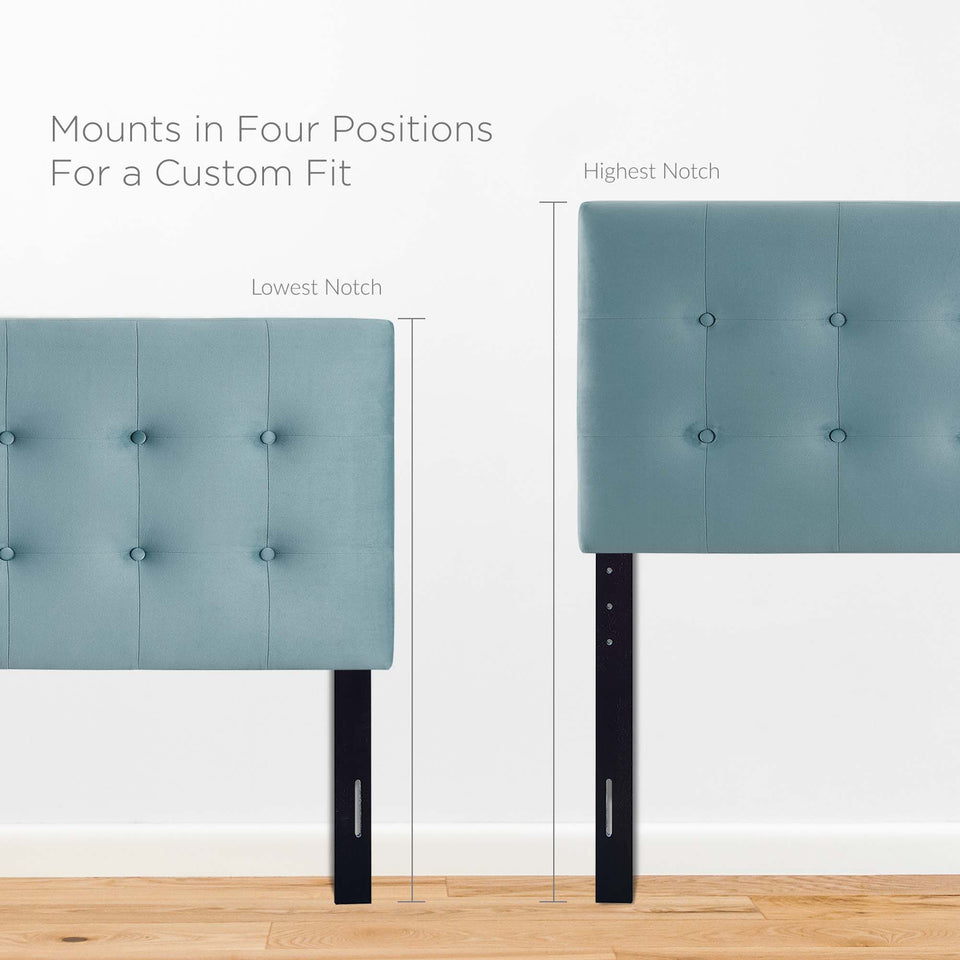 Emily Biscuit Tufted Performance Velvet Queen Headboard by Modway