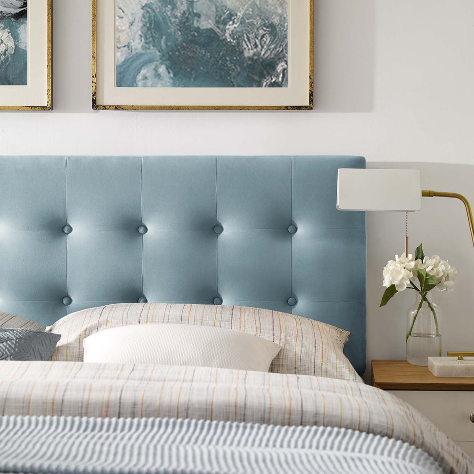 Emily Biscuit Tufted Performance Velvet Queen Headboard by Modway