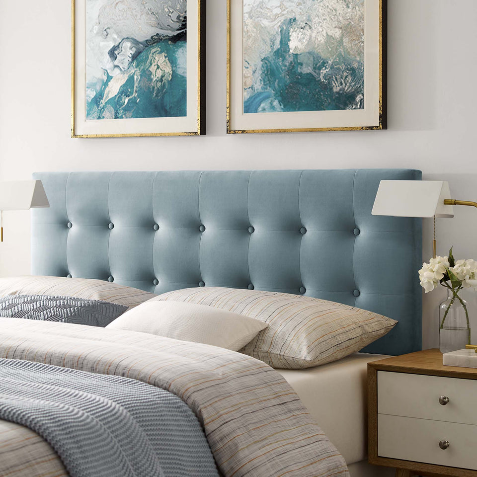Emily Biscuit Tufted Performance Velvet Queen Headboard by Modway