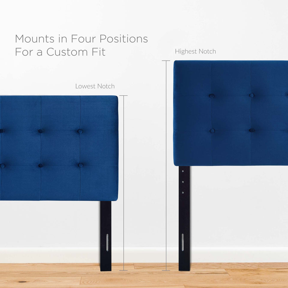 Emily Biscuit Tufted Performance Velvet Queen Headboard by Modway