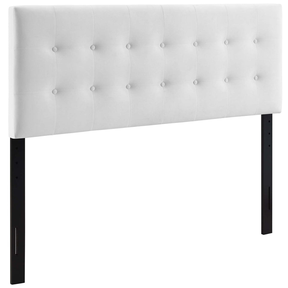 Emily Biscuit Tufted Performance Velvet Queen Headboard by Modway