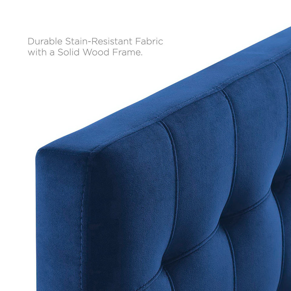 Lily Biscuit Tufted Performance Velvet Twin Headboard by Modway