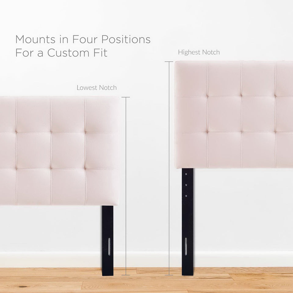 Lily Biscuit Tufted Performance Velvet Twin Headboard by Modway
