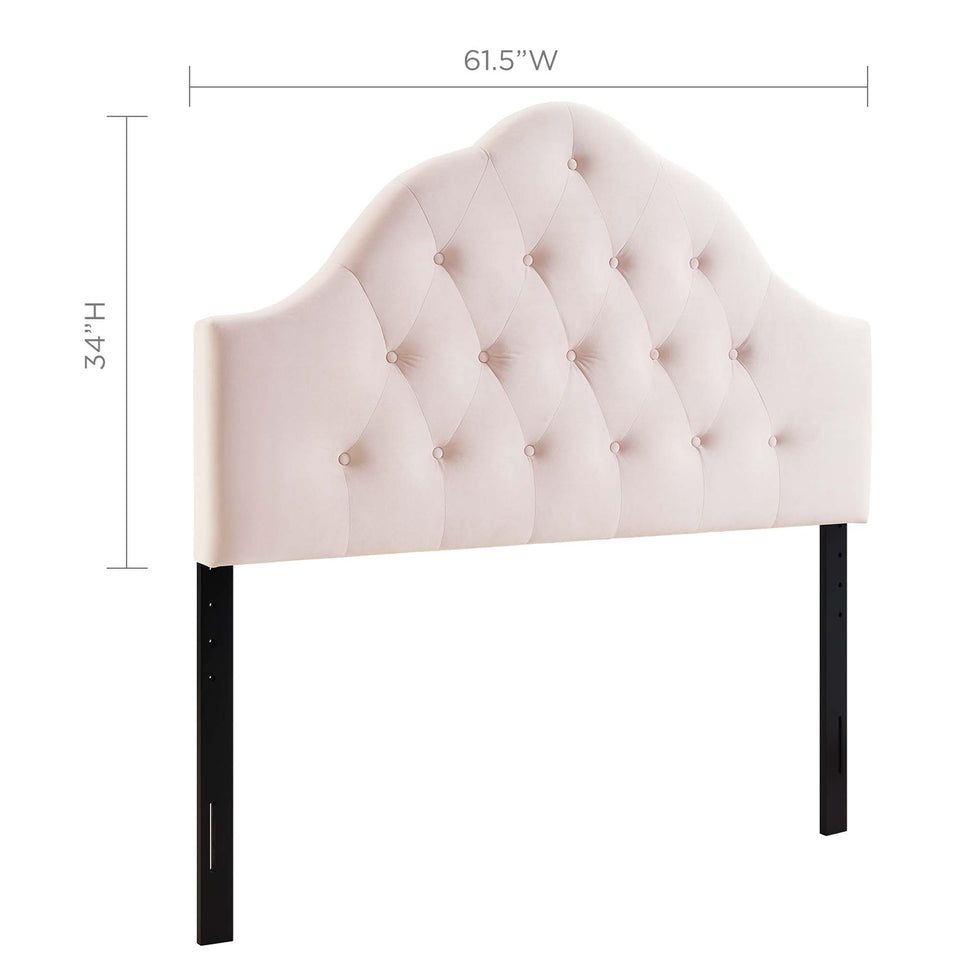 Sovereign Diamond Tufted Performance Velvet Queen Headboard by Modway