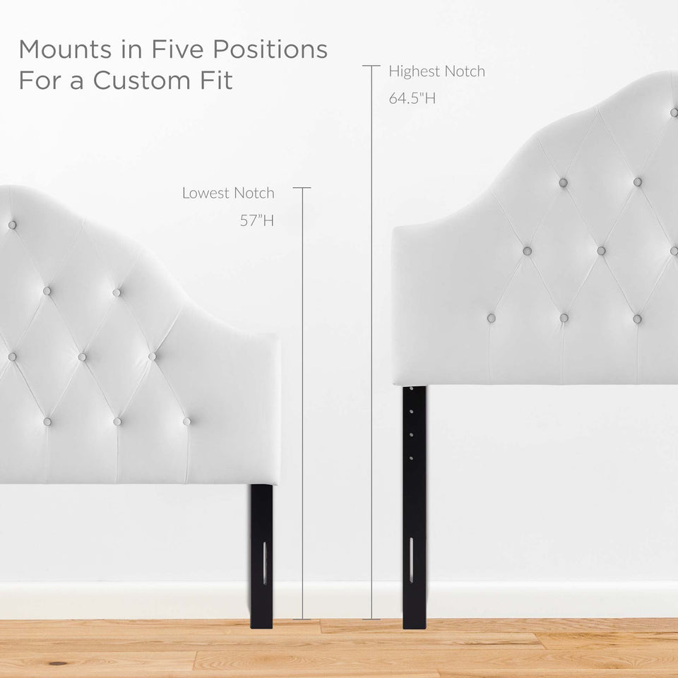 Sovereign Diamond Tufted Performance Velvet Queen Headboard by Modway