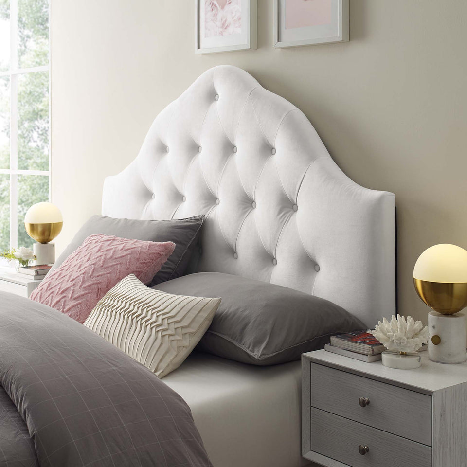 Sovereign Diamond Tufted Performance Velvet Queen Headboard by Modway