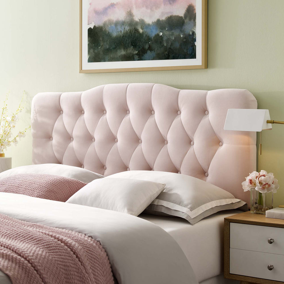 Annabel Diamond Tufted Performance Velvet Full Headboard by Modway