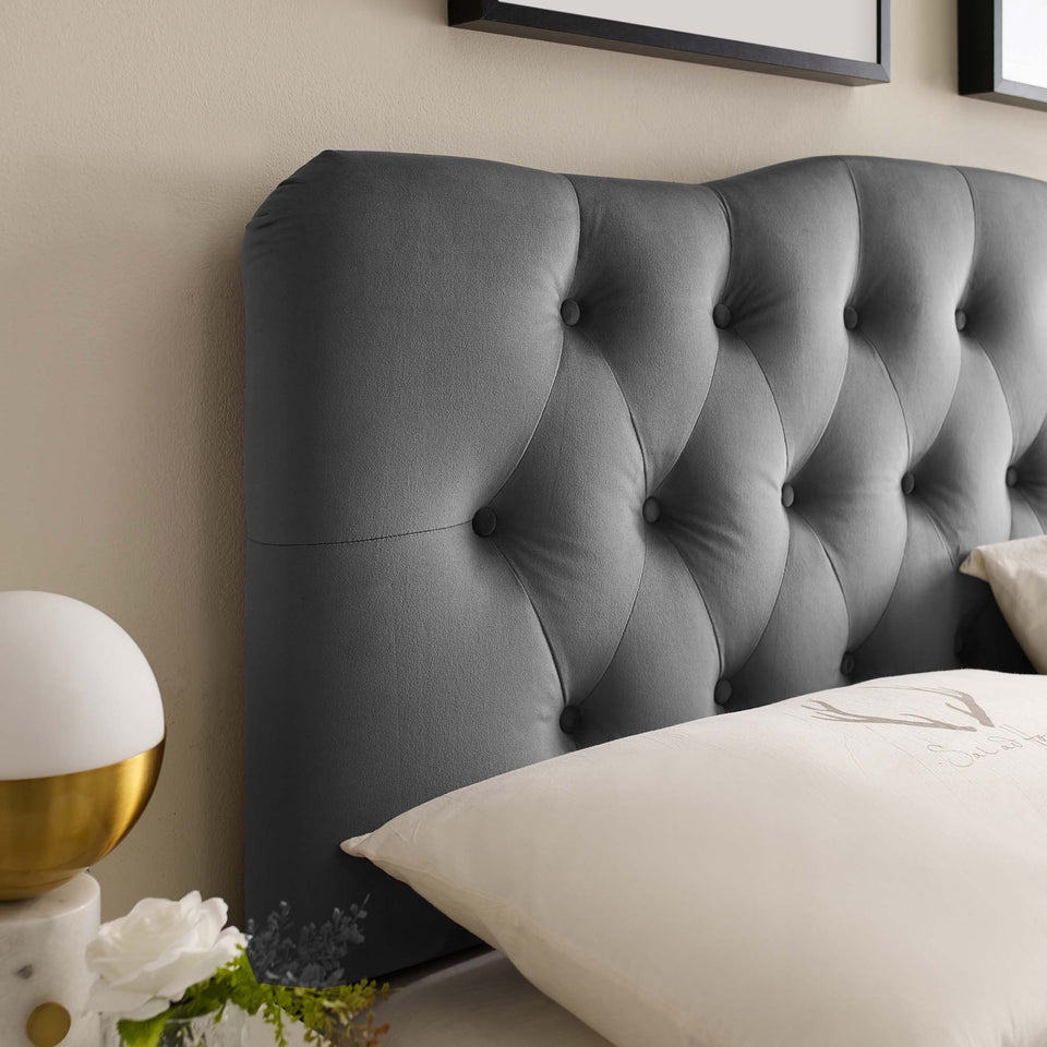 Annabel Diamond Tufted Performance Velvet Queen Headboard by Modway