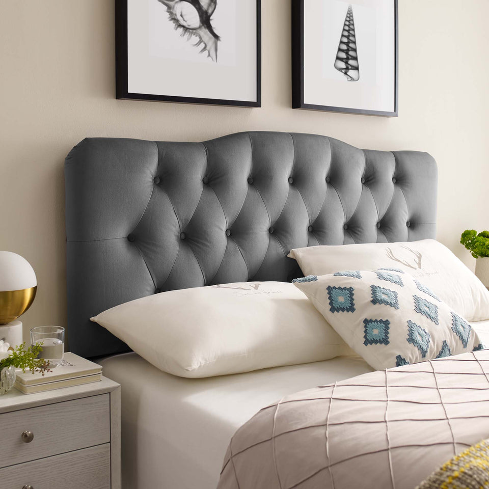Annabel Diamond Tufted Performance Velvet Queen Headboard by Modway