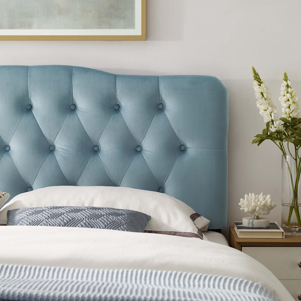Annabel Diamond Tufted Performance Velvet Queen Headboard by Modway