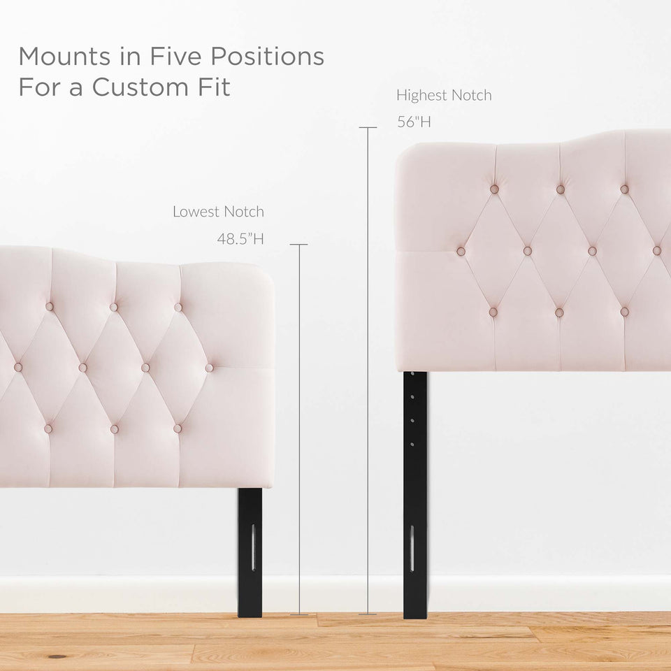 Annabel Diamond Tufted Performance Velvet Queen Headboard by Modway