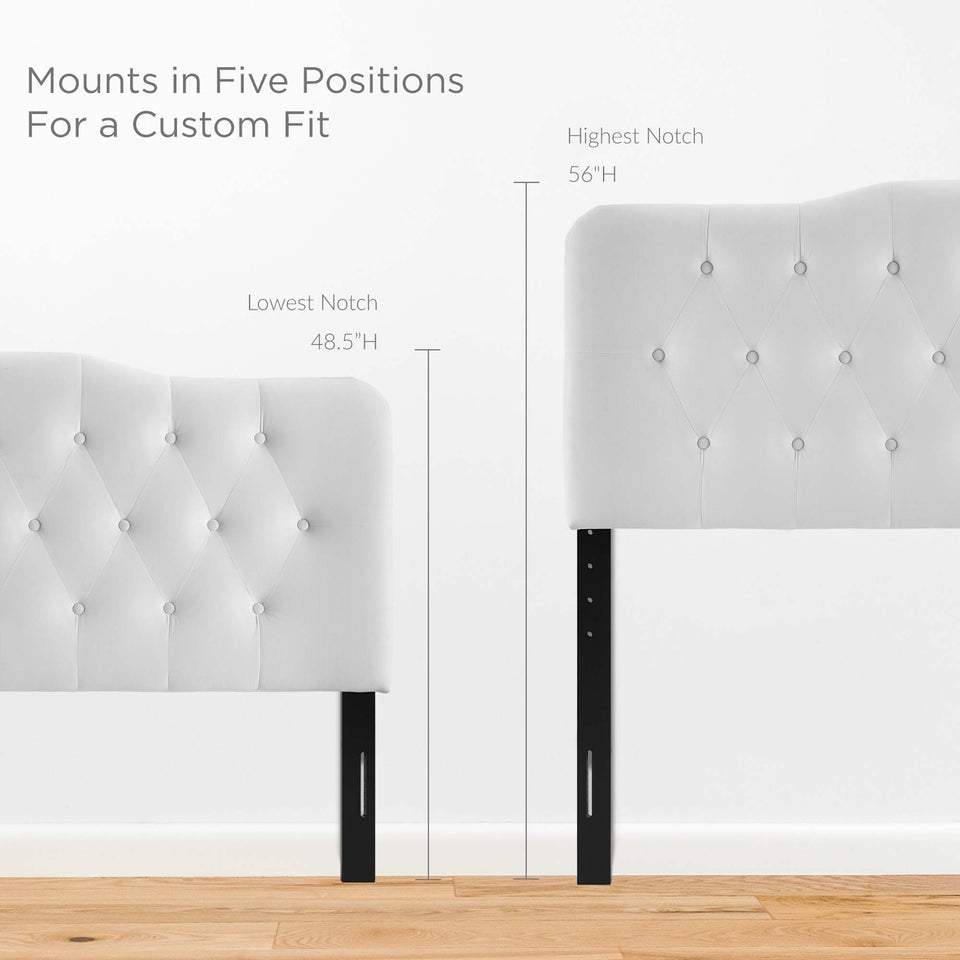 Annabel Diamond Tufted Performance Velvet Queen Headboard by Modway
