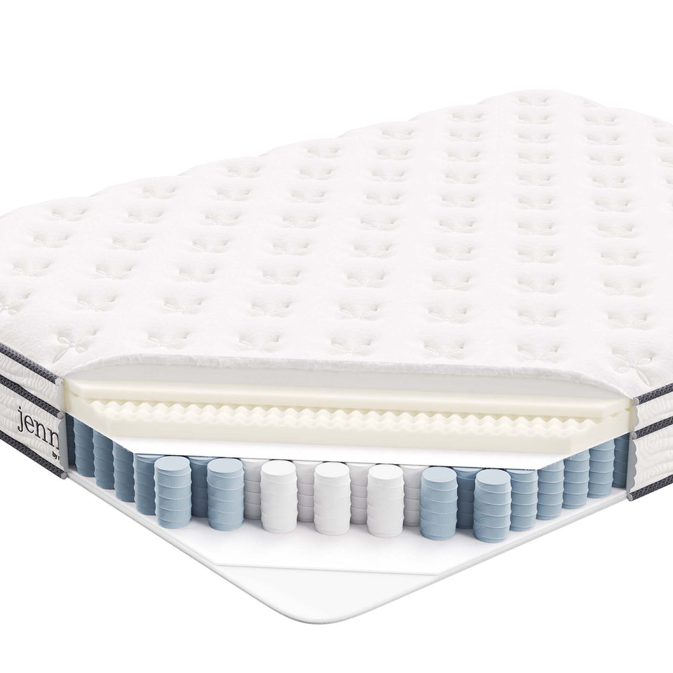 Jenna 8" Innerspring and Foam Queen Mattress by Modway
