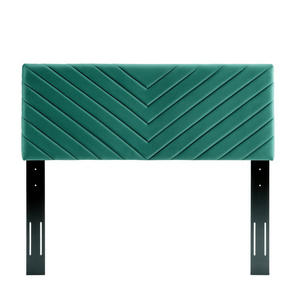 Alyson Angular Channel Tufted Performance Velvet Full / Queen Headboard by Modway