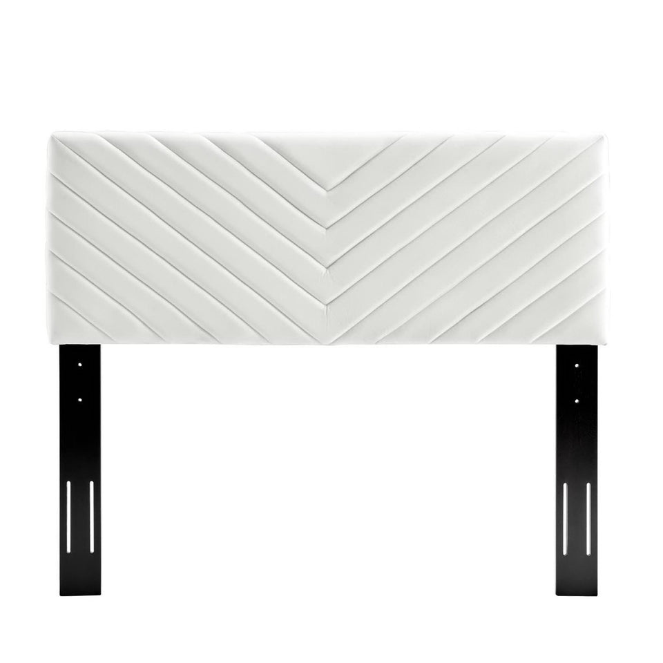 Alyson Angular Channel Tufted Performance Velvet King / California King Headboard by Modway