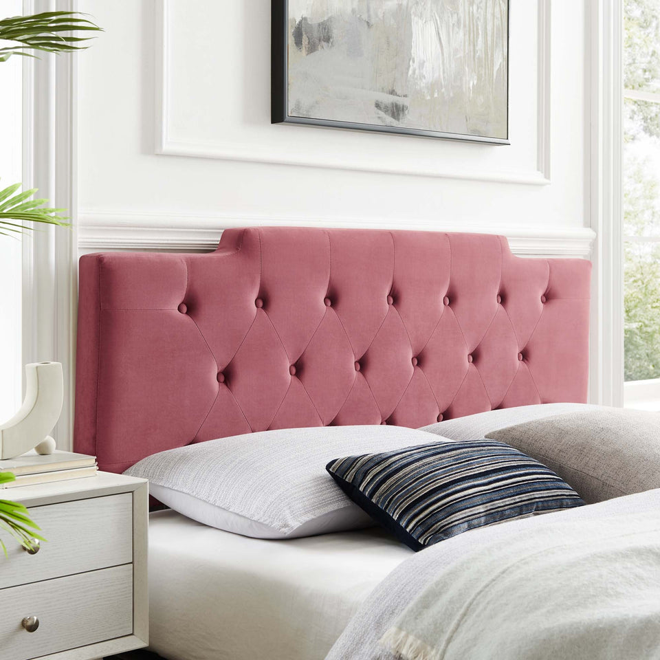 Juliet Tufted Performance Velvet Headboard by Modway