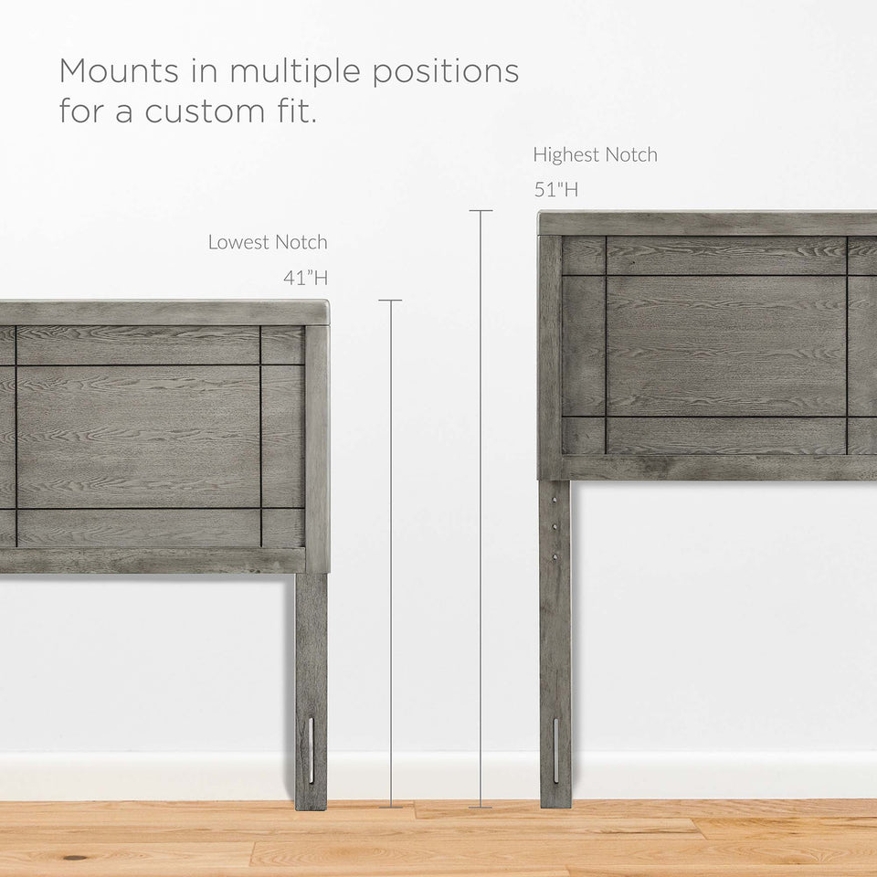 Archie Wood Twin Headboard by Modway