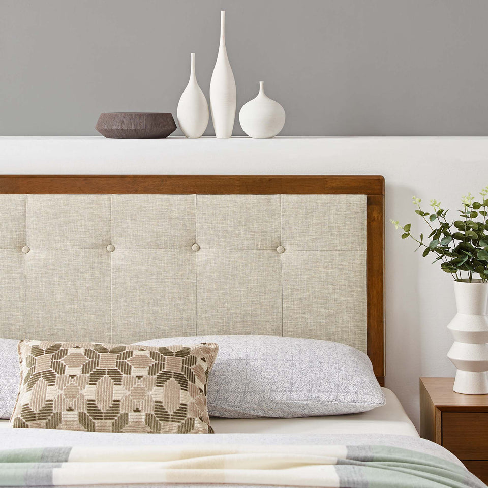Draper Tufted Fabric and Wood Queen Headboard by Modway