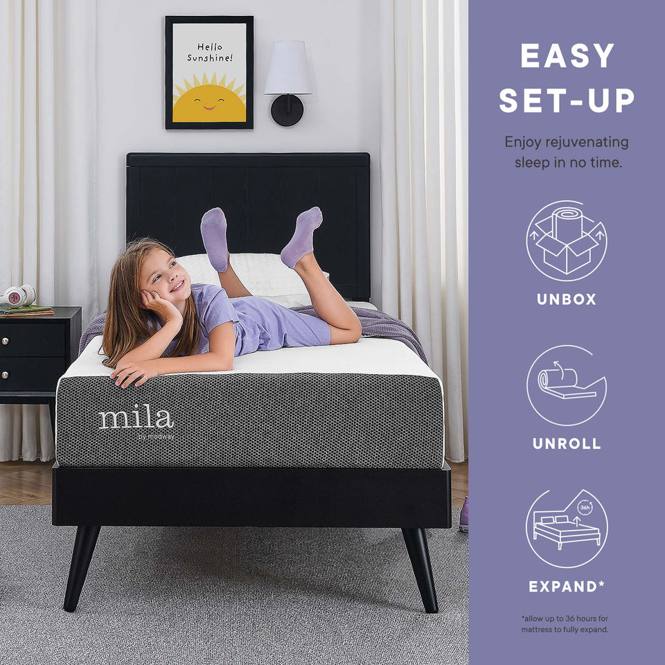 Mila 8" Twin Mattress by Modway