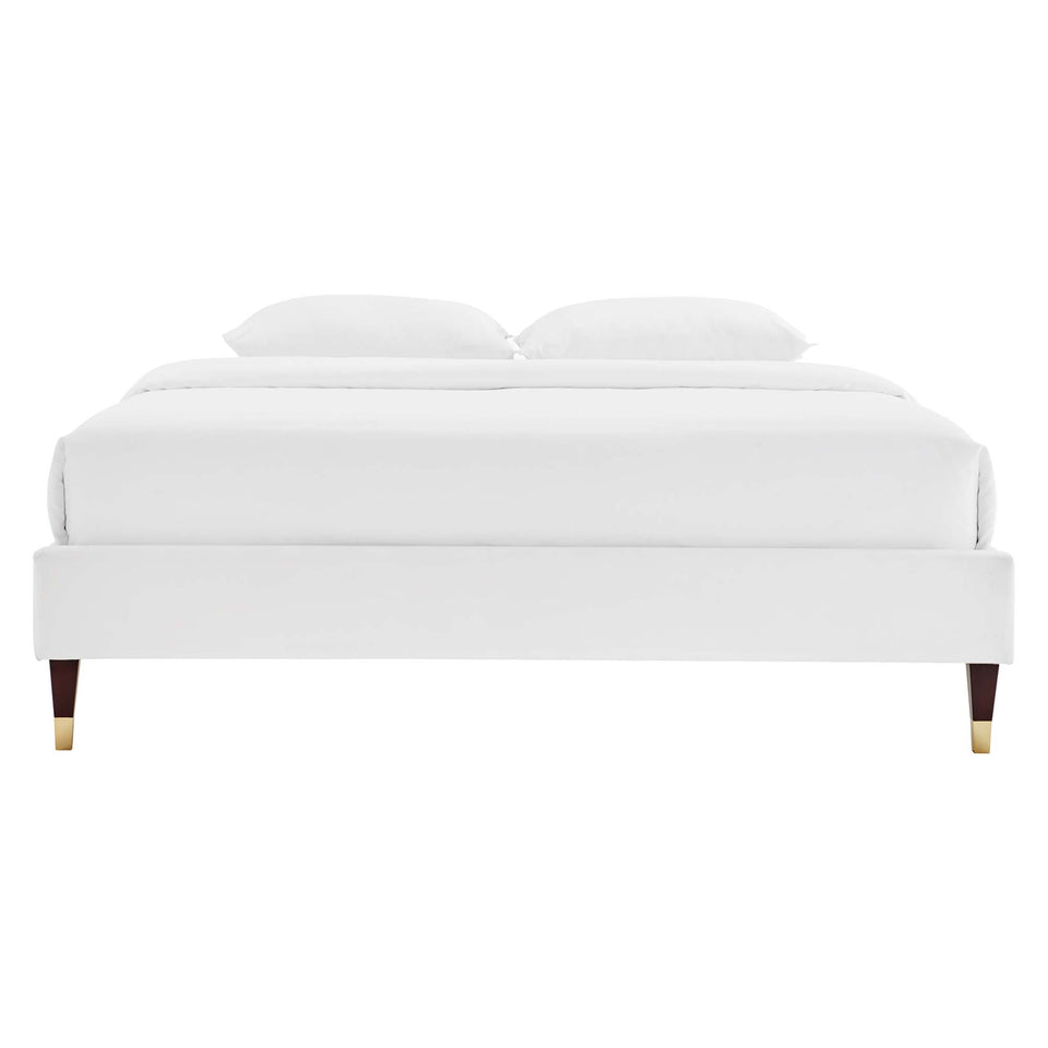 Current Performance Velvet Queen Platform Bed by Modway