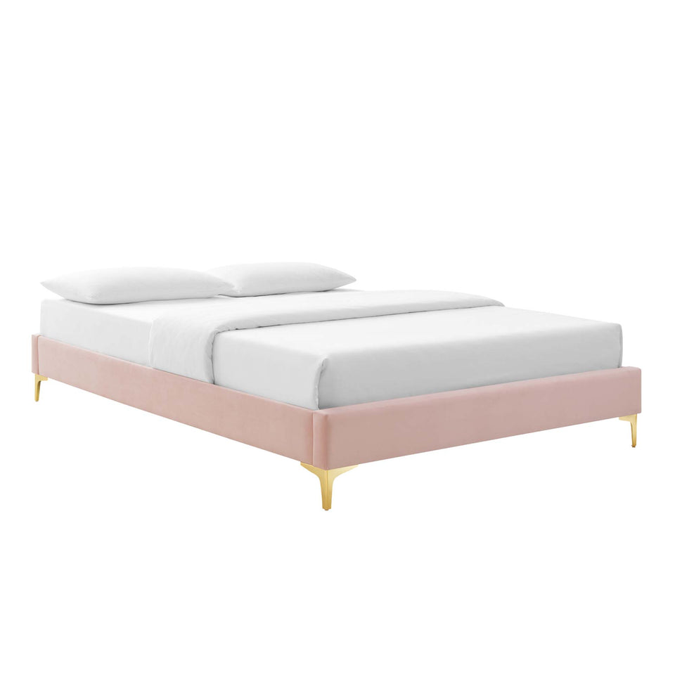 Gwyneth Tufted Performance Velvet Queen Platform Bed by Modway