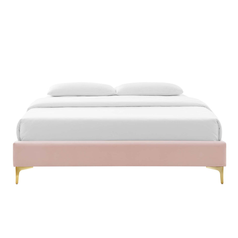 Sutton Performance Velvet Queen Bed Frame by Modway