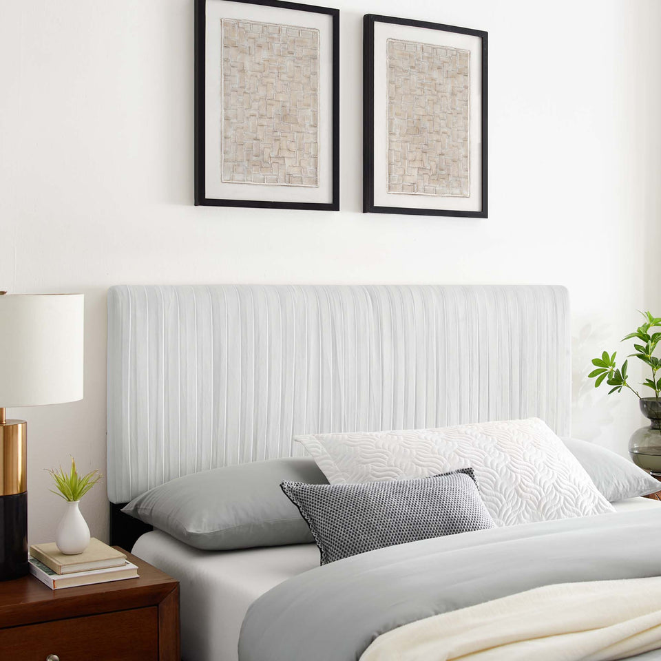 Eloise Channel Tufted Performance Velvet Full/Queen Headboard by Modway