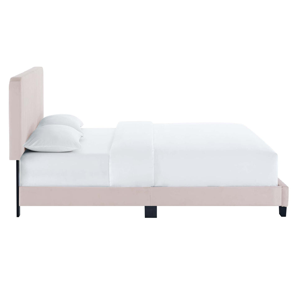 Celine Channel Tufted Performance Velvet Full Platform Bed by Modway
