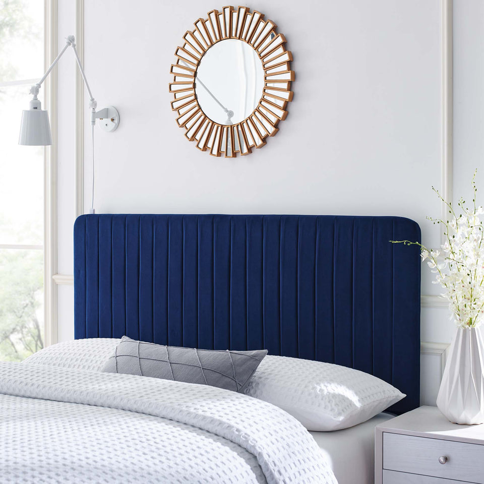 Milenna Channel Tufted Performance Velvet King/California King Headboard by Modway