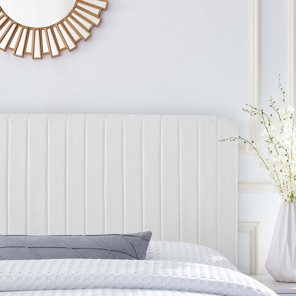 Milenna Channel Tufted Upholstered Fabric King/California King Headboard by Modway