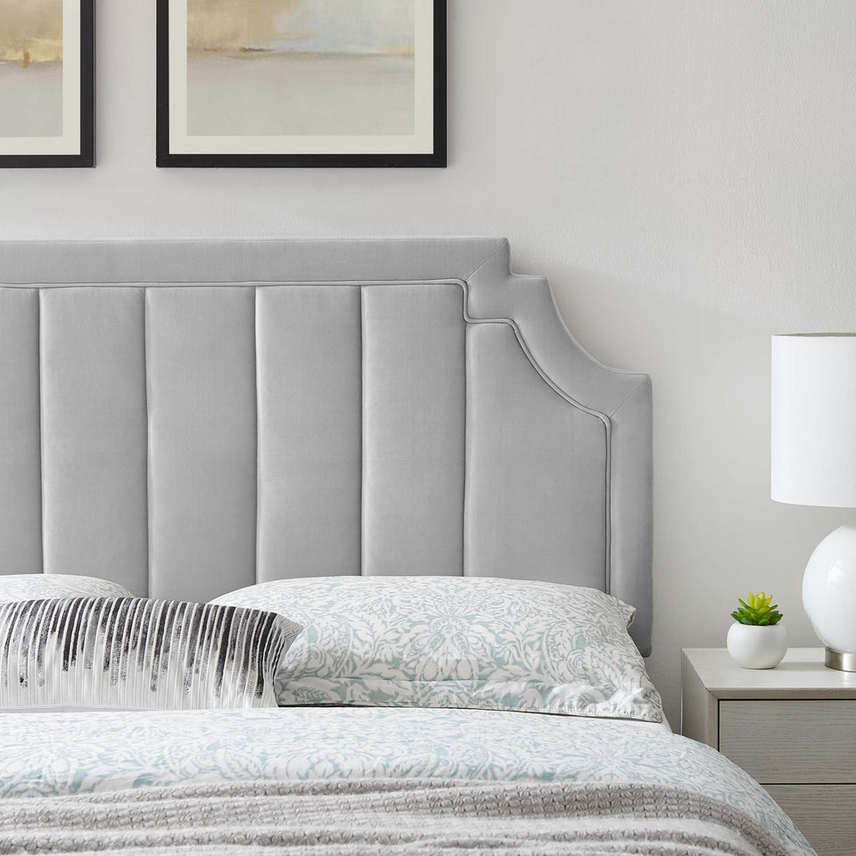 Alyona Channel Tufted Performance Velvet Twin Headboard by Modway