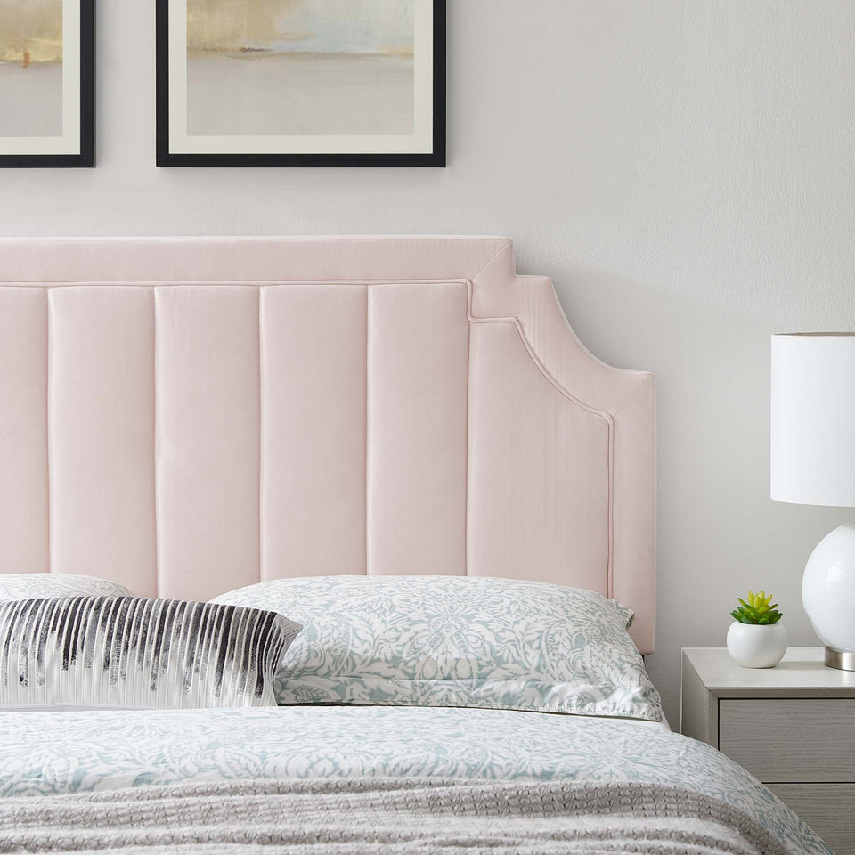 Alyona Channel Tufted Performance Velvet Twin Headboard by Modway