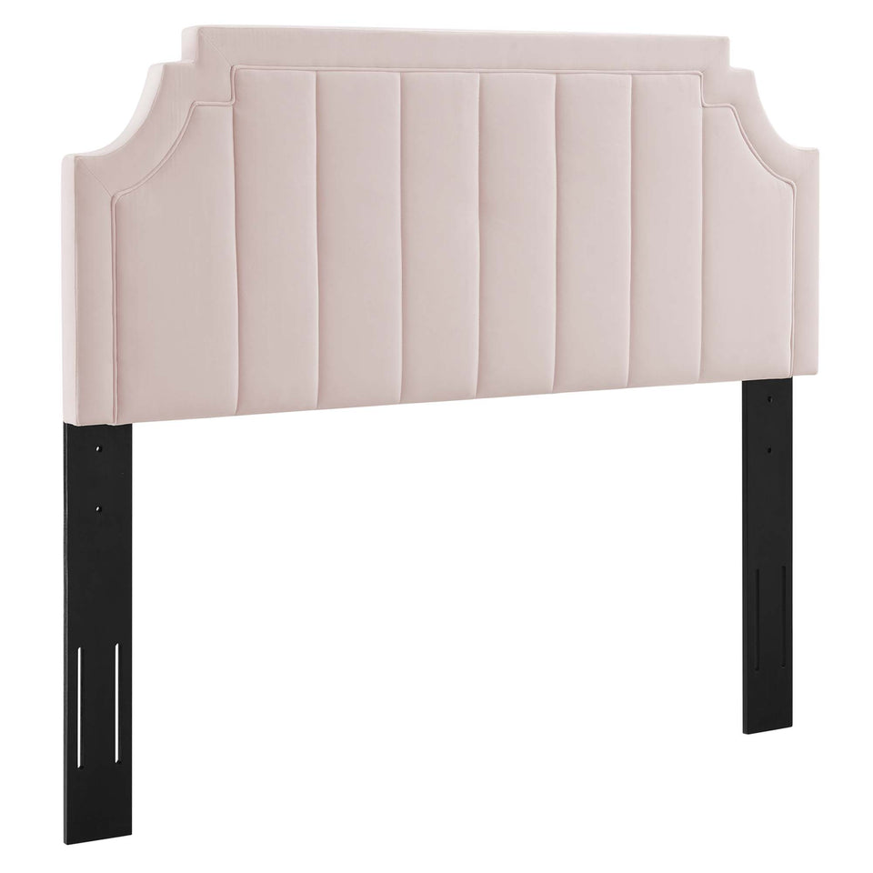 Alyona Channel Tufted Performance Velvet Full/Queen Headboard by Modway
