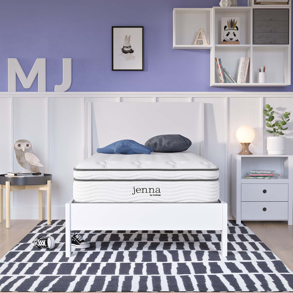 Jenna 10" Innerspring and Foam Twin XL Mattress by Modway