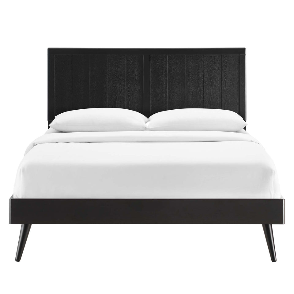 Alana Wood Queen Platform Bed With Splayed Legs by Modway