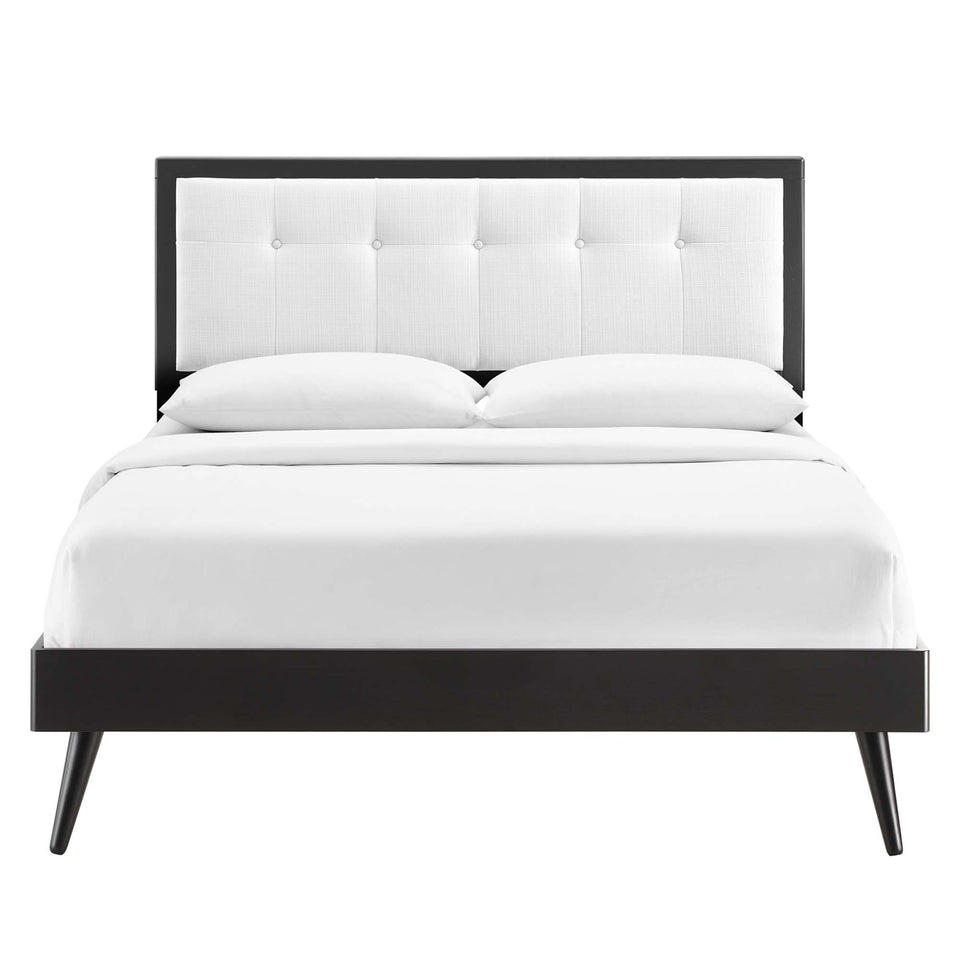 Willow Wood Queen Platform Bed With Splayed Legs by Modway