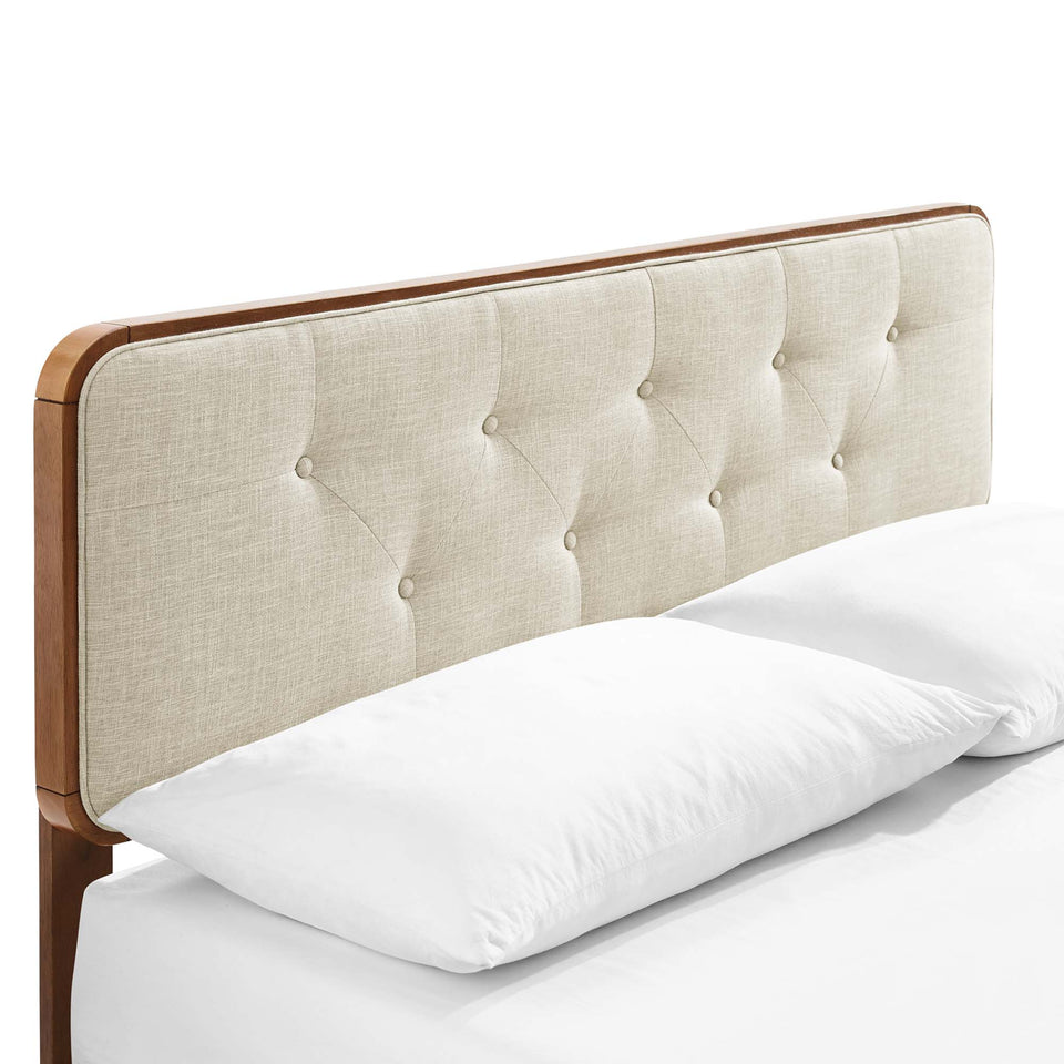 Bridgette Wood Queen Platform Bed With Splayed Legs by Modway