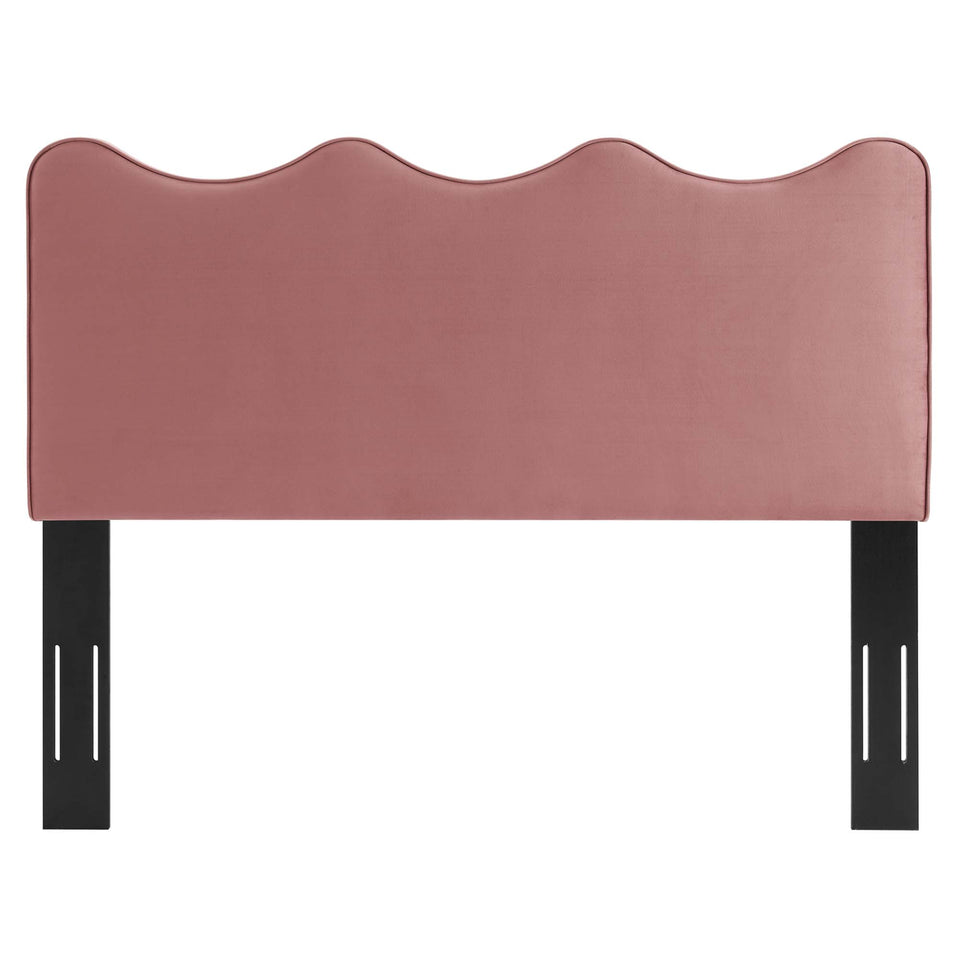 Current Performance Velvet Queen Platform Bed by Modway