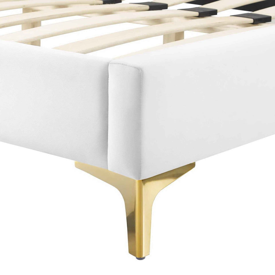 Peyton Performance Velvet Queen Platform Bed by Modway