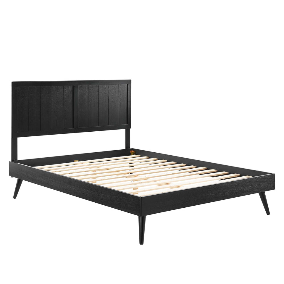 Alana Wood Full Platform Bed With Splayed Legs by Modway