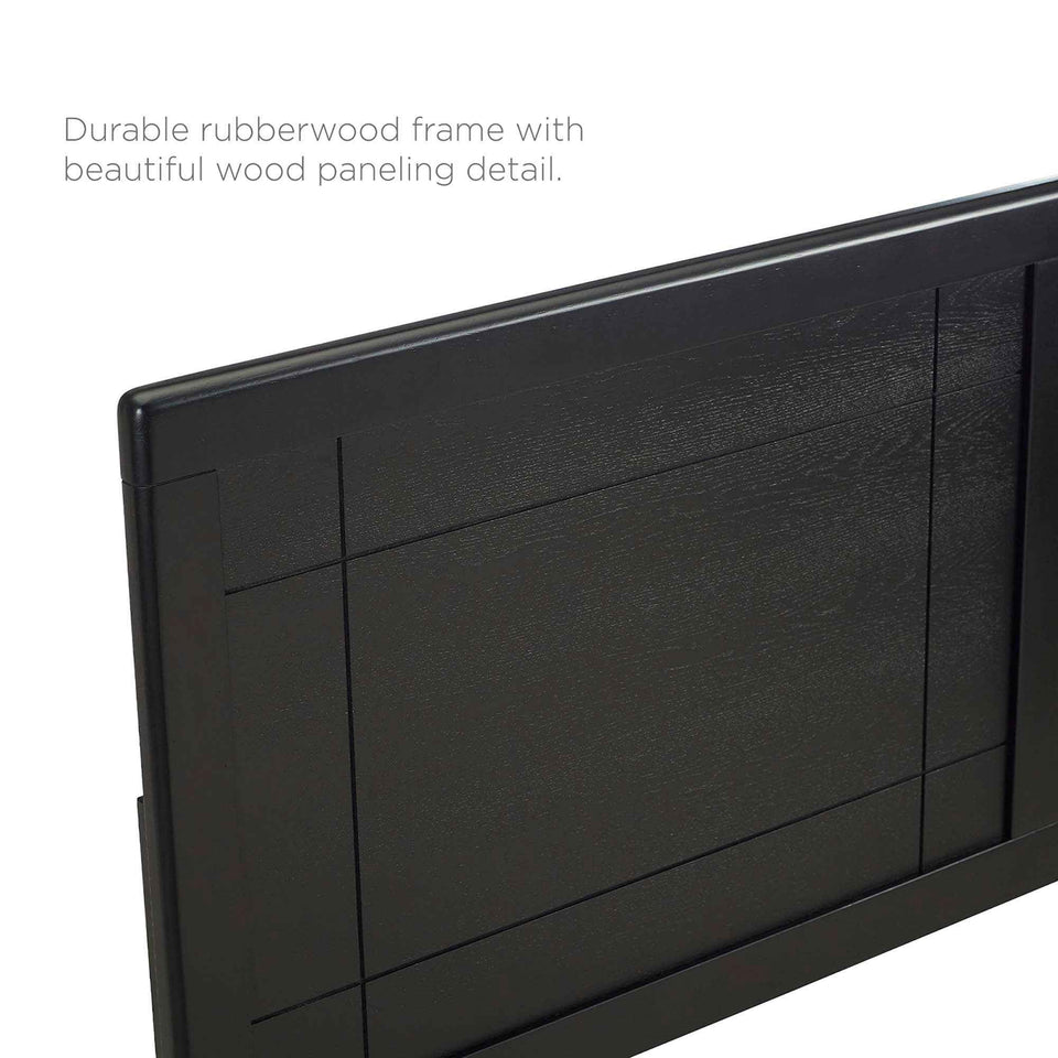 Marlee Wood Full Platform Bed With Splayed Legs